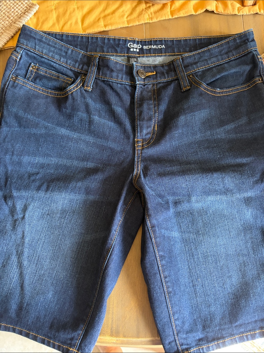 GAP Women’s Dark Blue Denim Bermuda Shorts